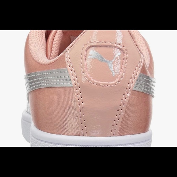 NWT Puma Vikky Blush Women’s Peach Pink Silver En Pointe Athletic Shoes Sneakers - Picture 6 of 8